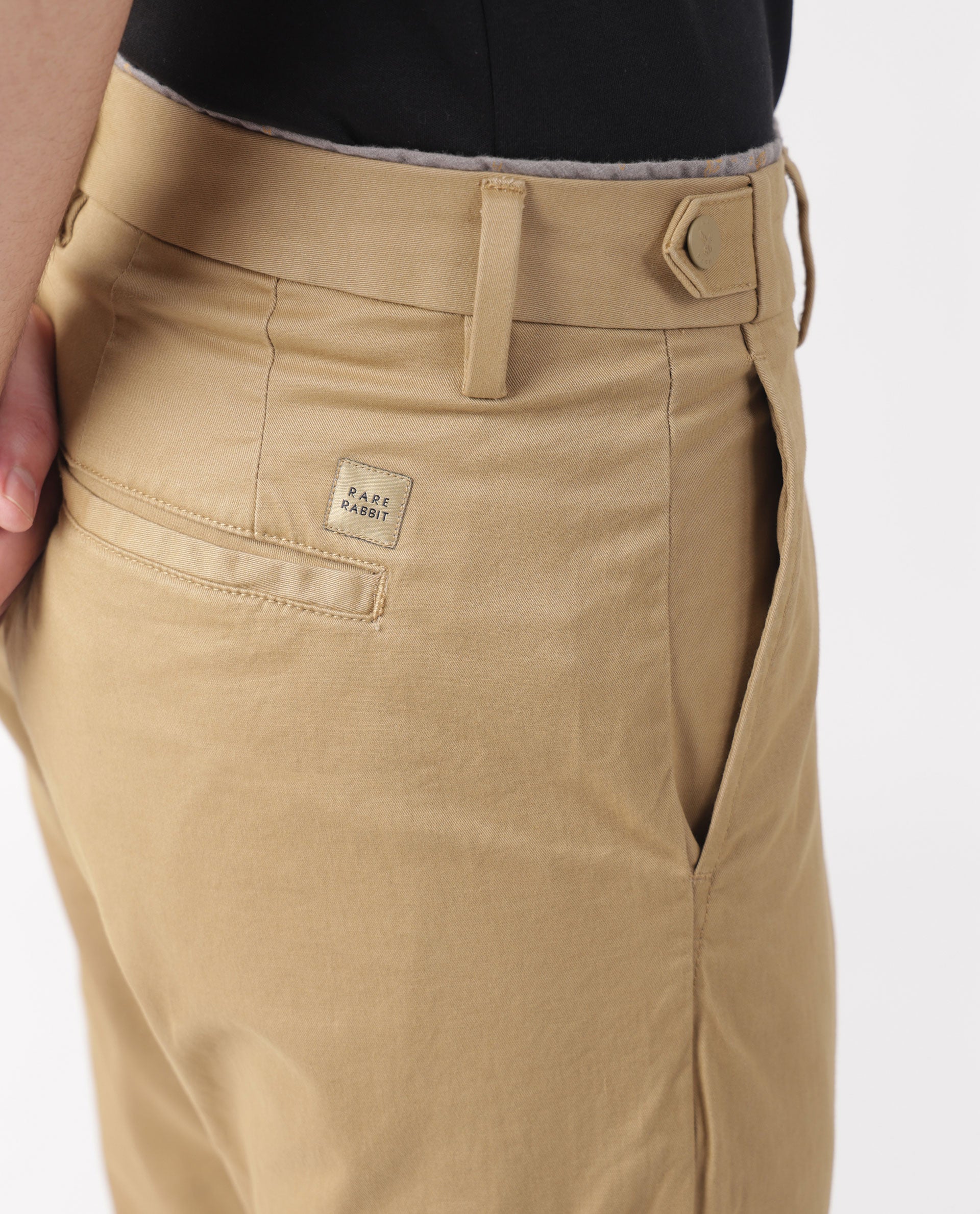Buy RARE RABBIT Men Coffee Brown Slim Fit Trousers - Trousers for Men  16592924 | Myntra